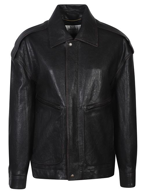 Leather jacket SAINT LAURENT | 858510YCNX21628